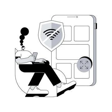Progressive web app abstract concept vector illustration. Stock Illustration