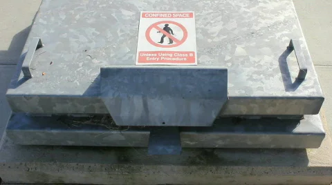 Prohibited hatch 2 스톡 동영상 862879