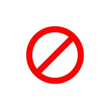Prohibited icon vector illustration design icon template Stock Illustration