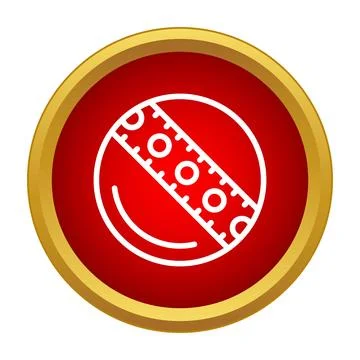 Prohibiting beach ball play icon vector illustration Stock Illustration