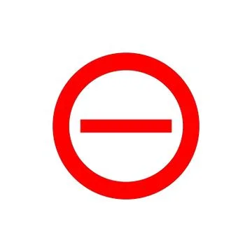 Prohibiting signs icon Stock Illustration