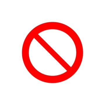 Prohibiting signs icon Stock Illustration