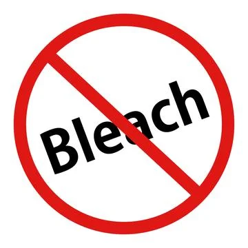 Prohibition of bleaching. Washing warning. Vector. Stock Illustration