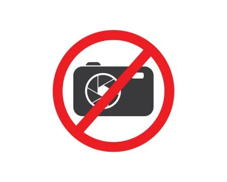 Prohibition camera  sign vector illustration Stock Illustration