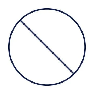 Prohibition circle icon Stock Illustration