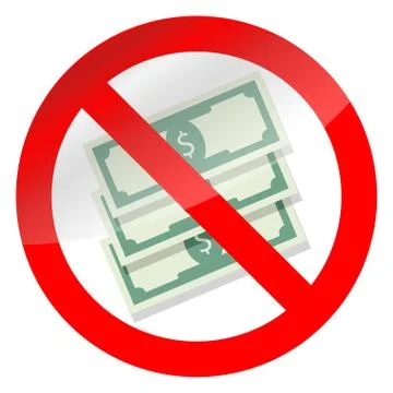 Prohibition of corruption Stock Illustration