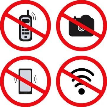 Prohibition restriction vector sign. Stock Illustration