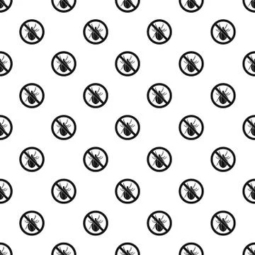 Prohibition sign clamp pattern, simple style Illustrazione stock