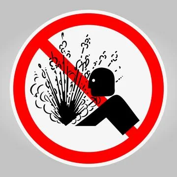 Prohibition Sign for Explosive Material Usage with Warning Icon Stock Illustration