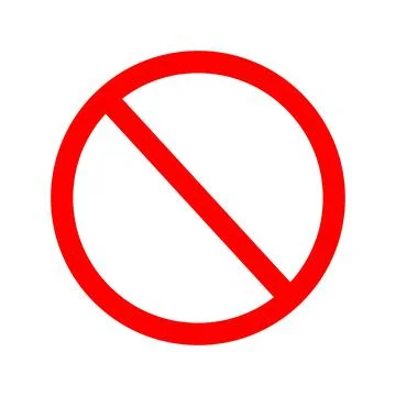 Prohibition Sign Stock Illustration