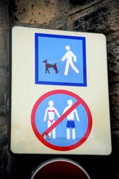 Prohibition sign Stock Photos