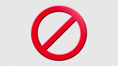 Prohibition symbol. Stock Footage 259659383