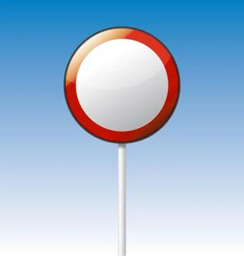 Prohibition traffic board Stock Illustration