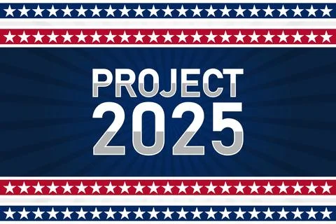 Project 2025 Illustrazione stock