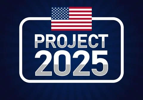Project 2025, Modern background Illustrazione stock