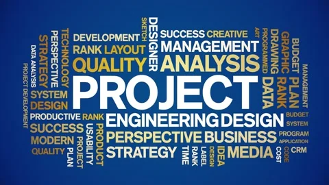 Project animated word cloud,animation te... | Stock Video | Pond5