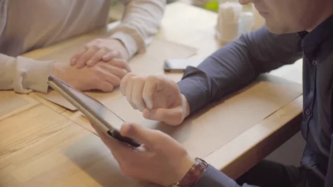 Project approved and two businessmen shaking their hands Stock Footage 72620660