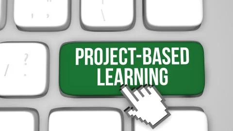 Project based learning keyboard key Stock Photos