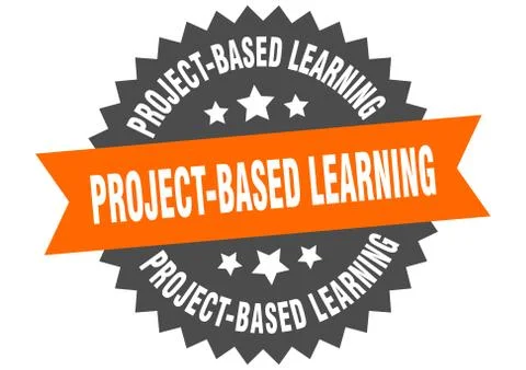 Project-based learning sign. project-based learning circular band label. roun 스톡 일러스트