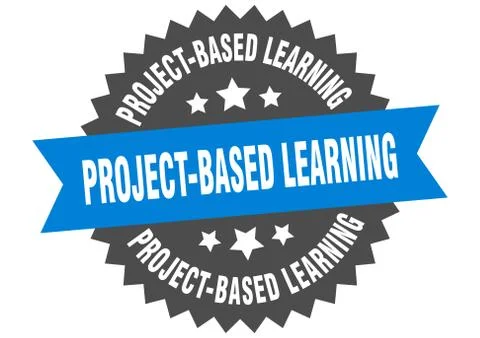Project-based learning sign. project-based learning circular band label. roun 스톡 일러스트