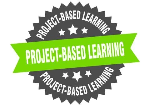 Project-based learning sign. project-based learning circular band label. roun 스톡 일러스트
