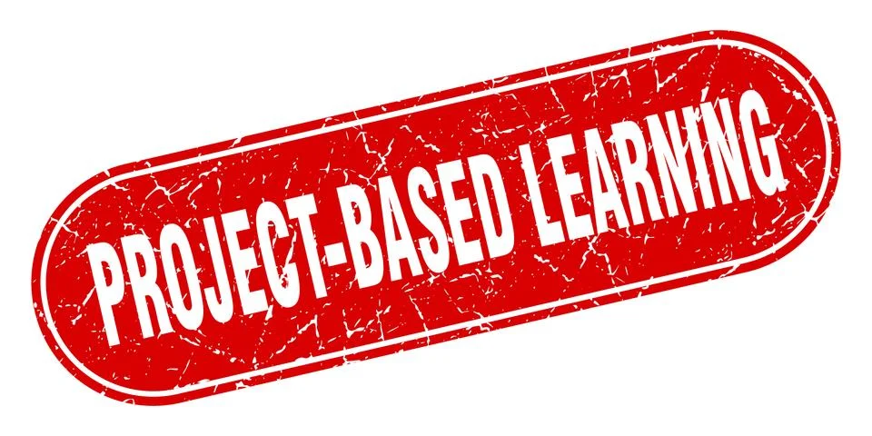 Project-based learning sign. project-based learning grunge red stamp. Label 스톡 일러스트