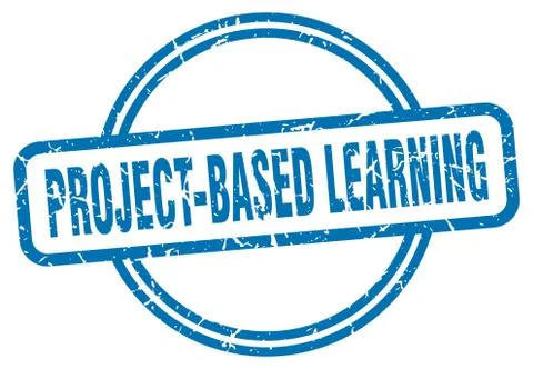 Project-based learning stamp. project-based learning round vintage grunge sig 스톡 일러스트