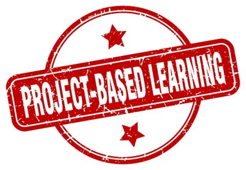 Project-based learning stamp. project-based learning round vintage grunge sig 스톡 일러스트