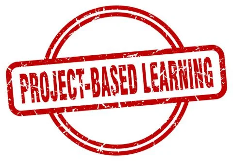 Project-based learning stamp. project-based learning round vintage grunge sig 스톡 일러스트