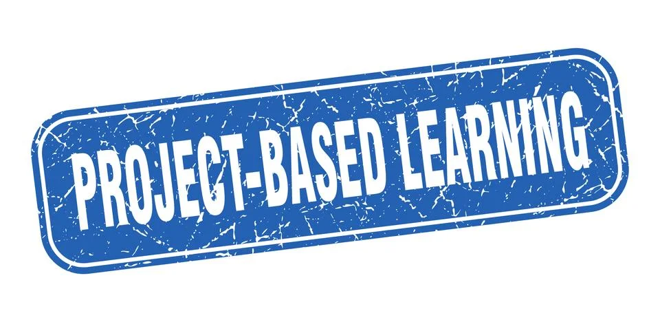 Project-based learning stamp. project-based learning square grungy blue sign Stock Illustration