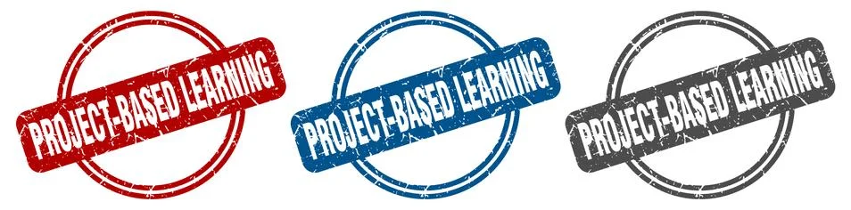 Project-based learning stamp. project-based learning sign. project-based lear 스톡 일러스트