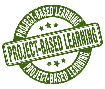 Project-based learning stamp. project-based learning label. round grunge sign 스톡 일러스트