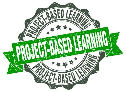 Project-based learning stamp. sign. seal 스톡 일러스트