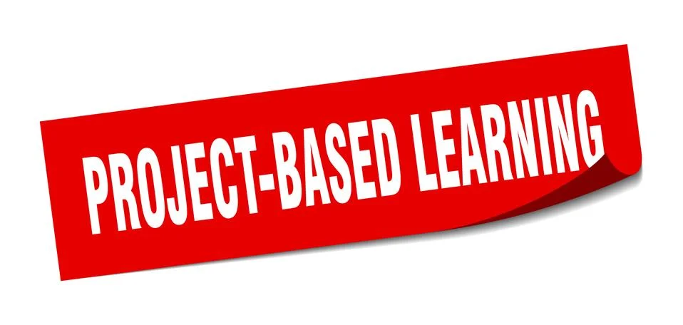 Project-based learning sticker. project-based learning square sign. project-b 스톡 일러스트