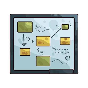 Project board illustration Stock Illustration