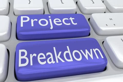 Project Breakdown concept Stock Illustration