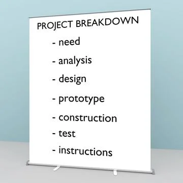 Project Breakdown concept Stock Illustration