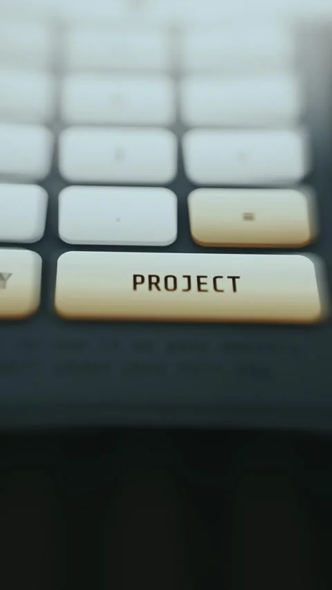 Project Calculation Key on Financial Calculator Stock Footage 337045923