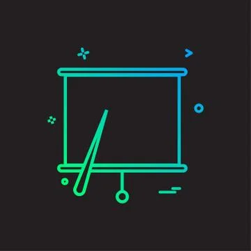 Project chart office icon vector design Illustrazione stock