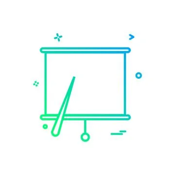 Project chart office icon vector design 스톡 일러스트