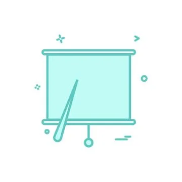 Project chart office icon vector design 스톡 일러스트