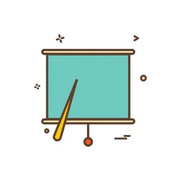 Project chart office icon vector design Stock Illustration