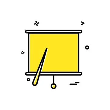 Project chart office icon vector design Stock Illustration
