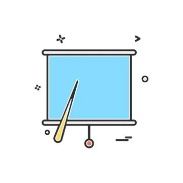 Project chart office icon vector design Stock Illustration