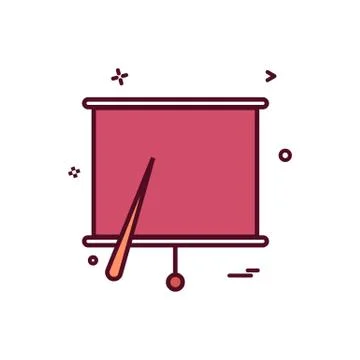 Project chart office icon vector design Stock Illustration