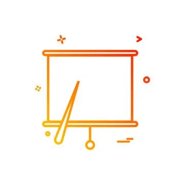 Project chart office icon vector design 스톡 일러스트