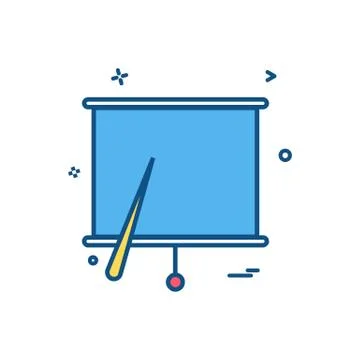 Project chart office icon vector design 스톡 일러스트