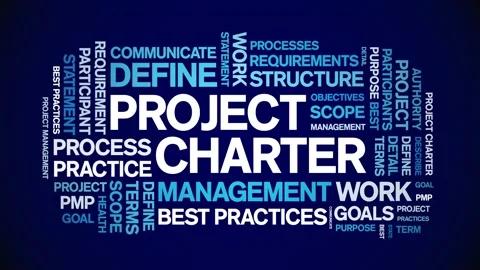 Project Charter animated word cloud,tag ... | Stock Video | Pond5