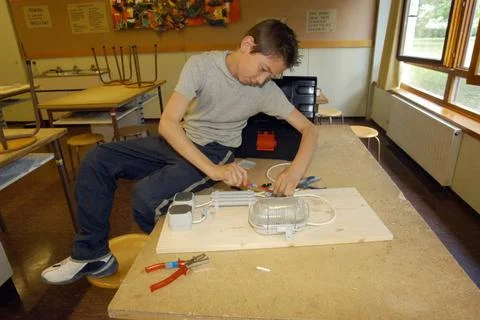  a project class in a module school system project classes in a module sch... Fotos de archivo