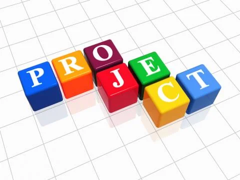 Project in colour Illustrazione stock